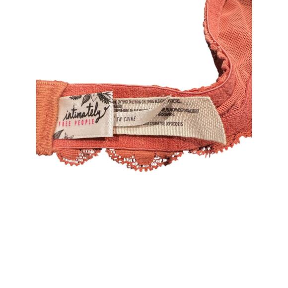 Intimately Free People Lace Halter Bralette – Rust Orange-Size Small - Picture 5 of 5